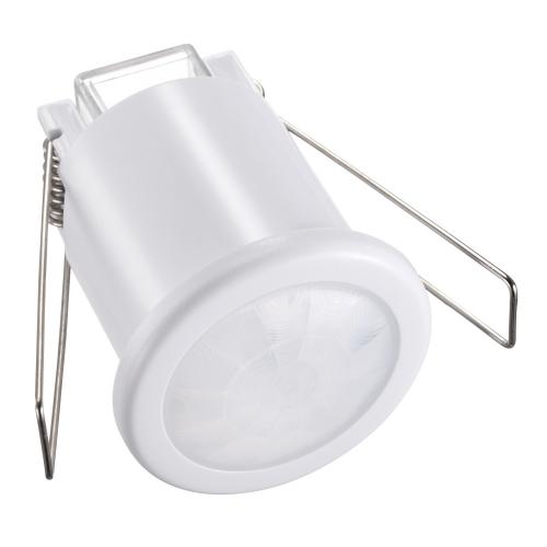 HOFTRONIC™ PIR bewegingssensor met schemerschakelaar 360° - Bereik 8 meter Maximaal 800 Watt - IP20 - Inbouw - Wit