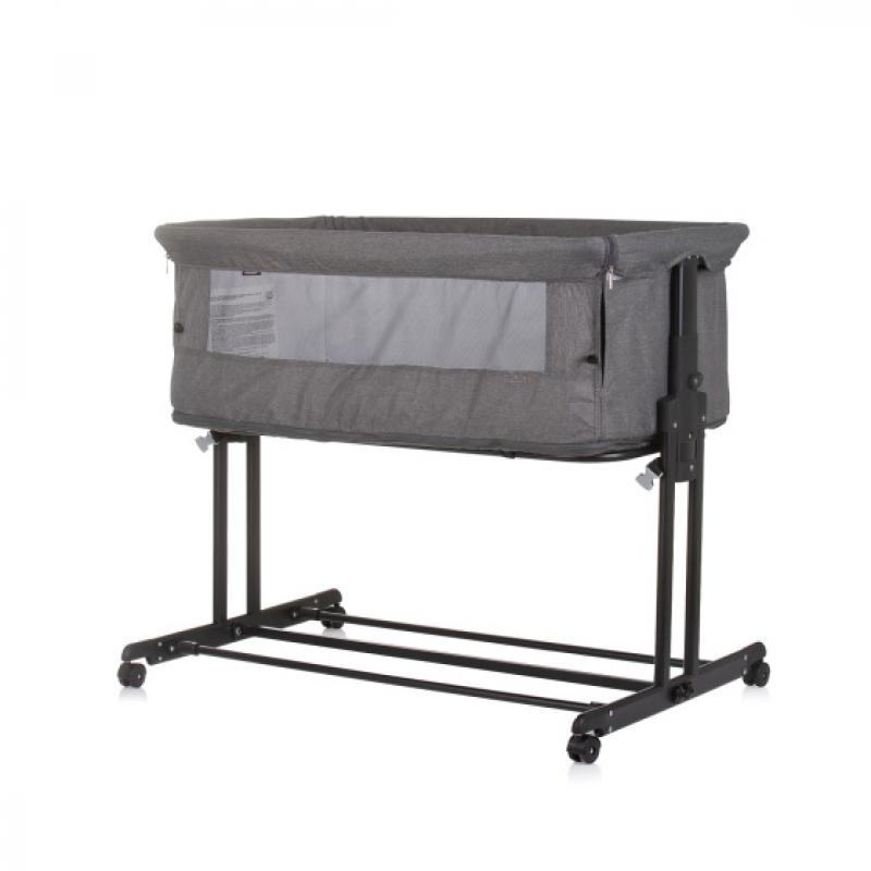 Chipolino Zen Co sleeper & Box met Klamboe Granite Grijs