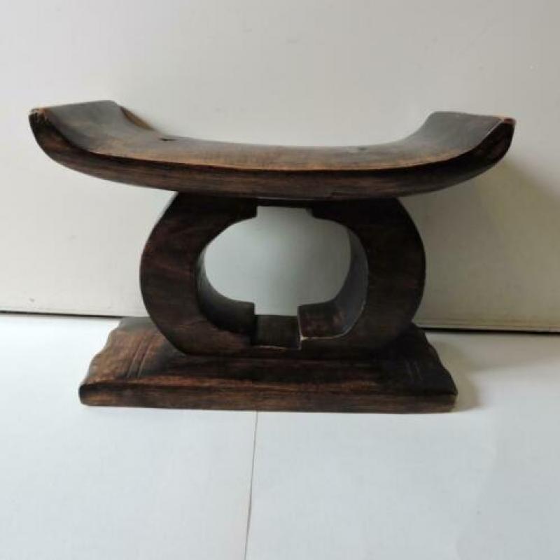 Afrikaans krukje hout kruk Afrika 19 cm
