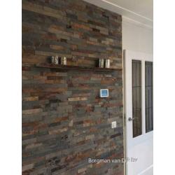 stonepanels / steenstrips / muurstrips Rusty Slate leisteen