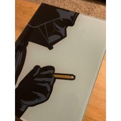 Darth vader popart op 10mm plexiglas, 60 x 45