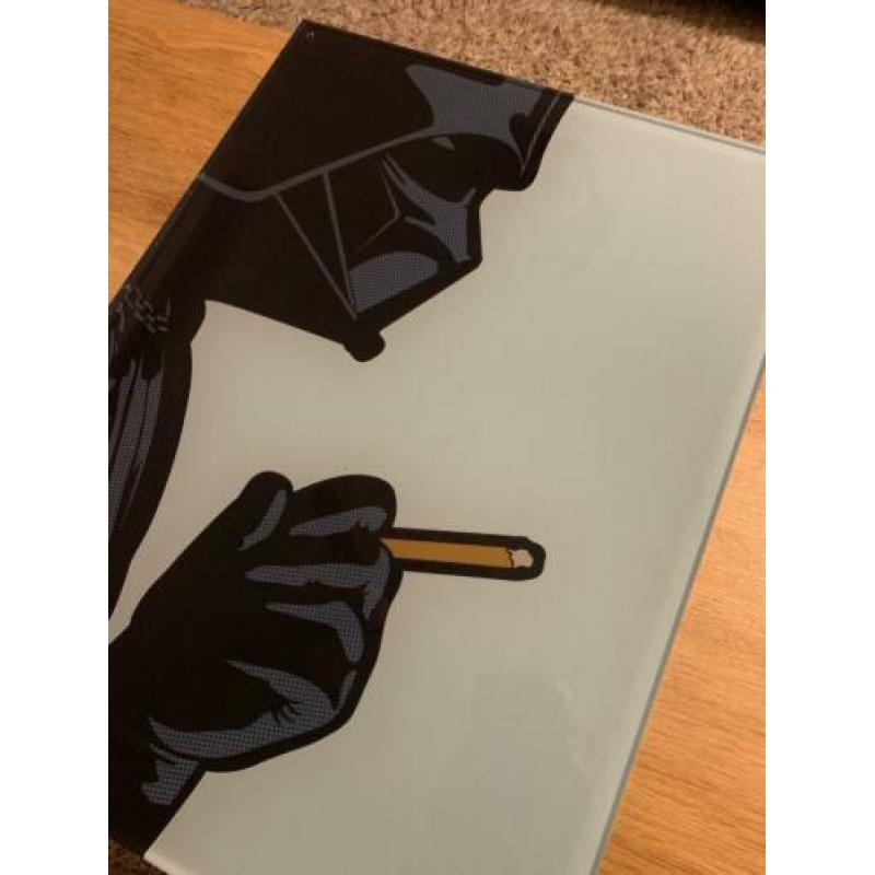 Darth vader popart op 10mm plexiglas, 60 x 45
