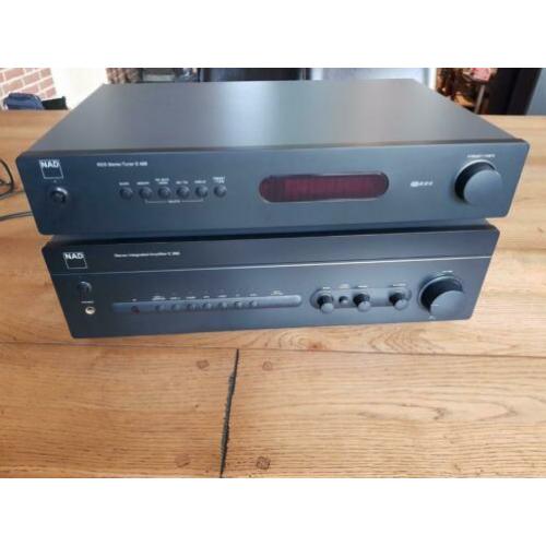 NAD C352 versterker + NAD C425 tuner + 2x Paradigm boxen.