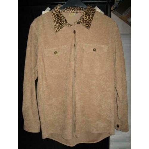 Suede look blouse van Gina Umberto M/38.