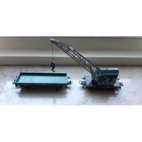 Marklin DB Krupp kraanwagen met lage boordwagen
