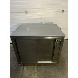Warmt kast borden warmer rvs zeer nette staat horeca