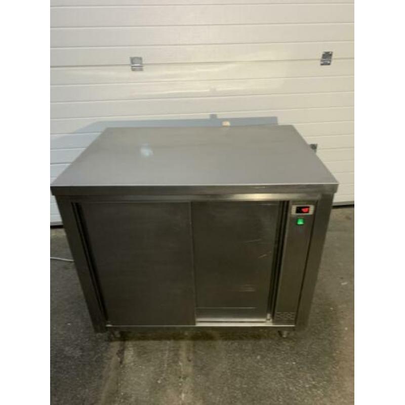 Warmt kast borden warmer rvs zeer nette staat horeca