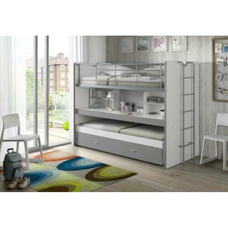 Bonny Halfhoogslaper 3xBed+Bureau 7 Kleuren Gratis Matras