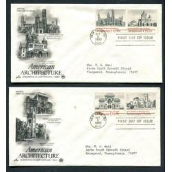 USA - 8 x 1e dagenvelop 1980 -Generaal de Galvez/Indian Art