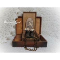 oude - houten - kistjes - Engelse stijl - brocantgoed -