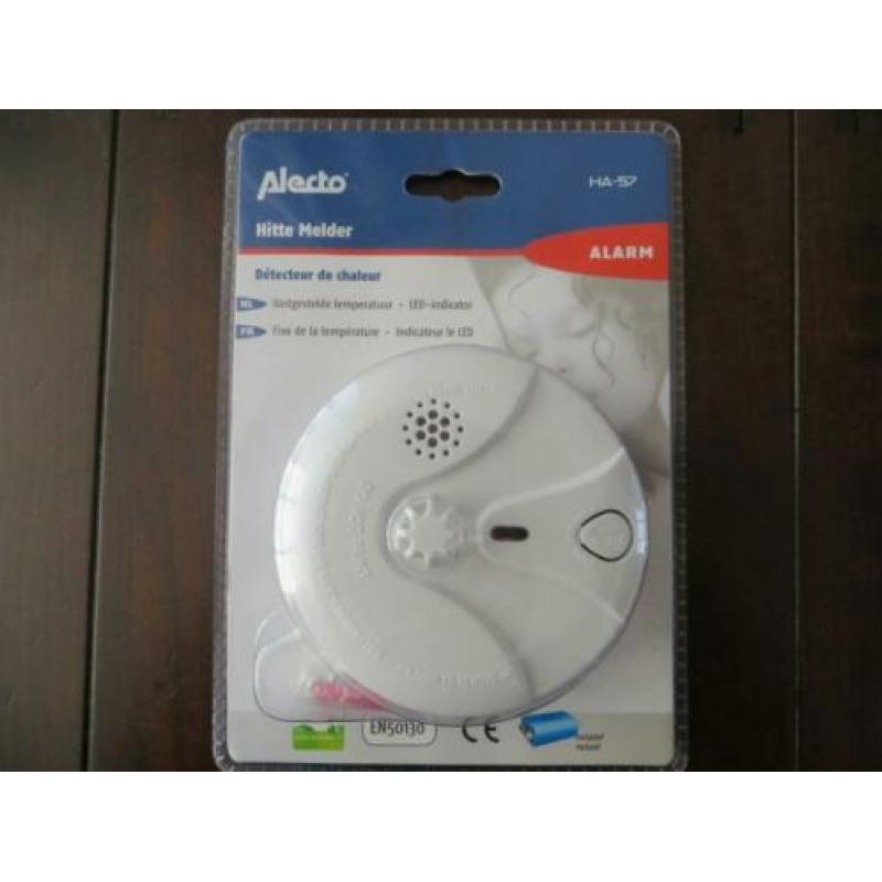 Alecto Hitte Melder Alarm NIEUW met batterij en bevestiging