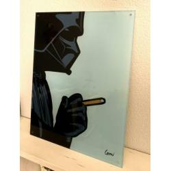 Darth vader popart op 10mm plexiglas, 60 x 45