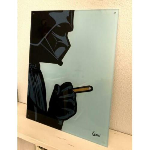 Darth vader popart op 10mm plexiglas, 60 x 45