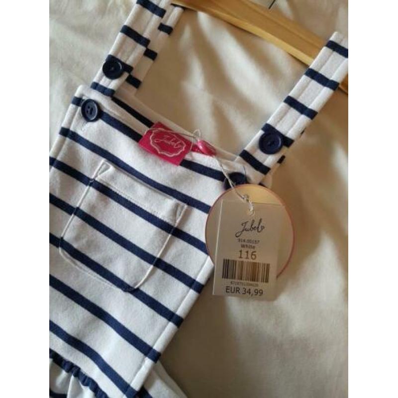 Jubel broek en jurk nieuw met kaartjes maat 116