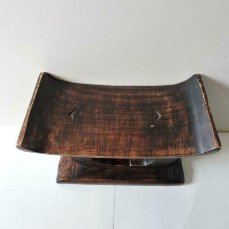 Afrikaans krukje hout kruk Afrika 19 cm