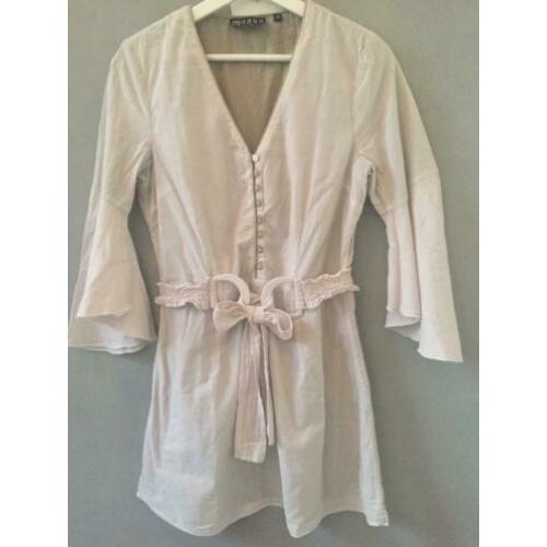 Yaya tuniek taupe/crème maat 36