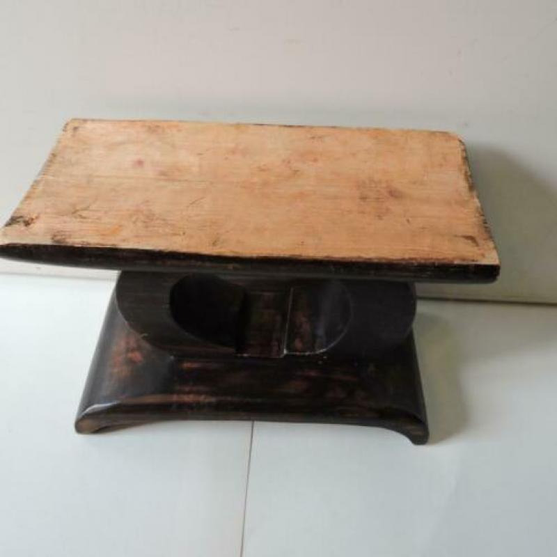 Afrikaans krukje hout kruk Afrika 19 cm