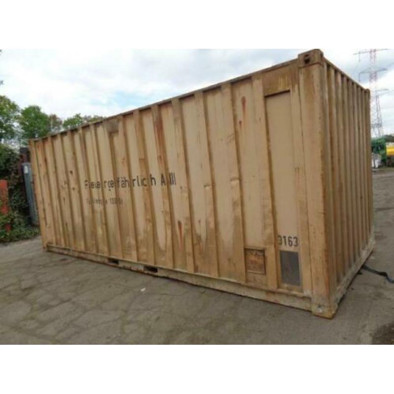 Occ 20ft container met brandstoftank
