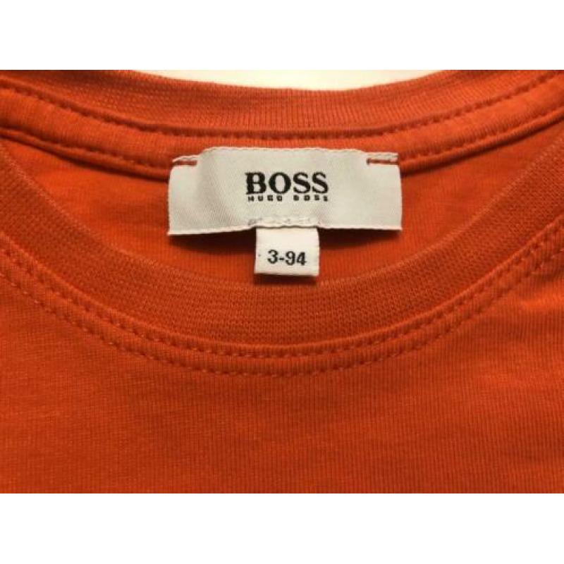 Hugo boss t-shirt oranje maat 92