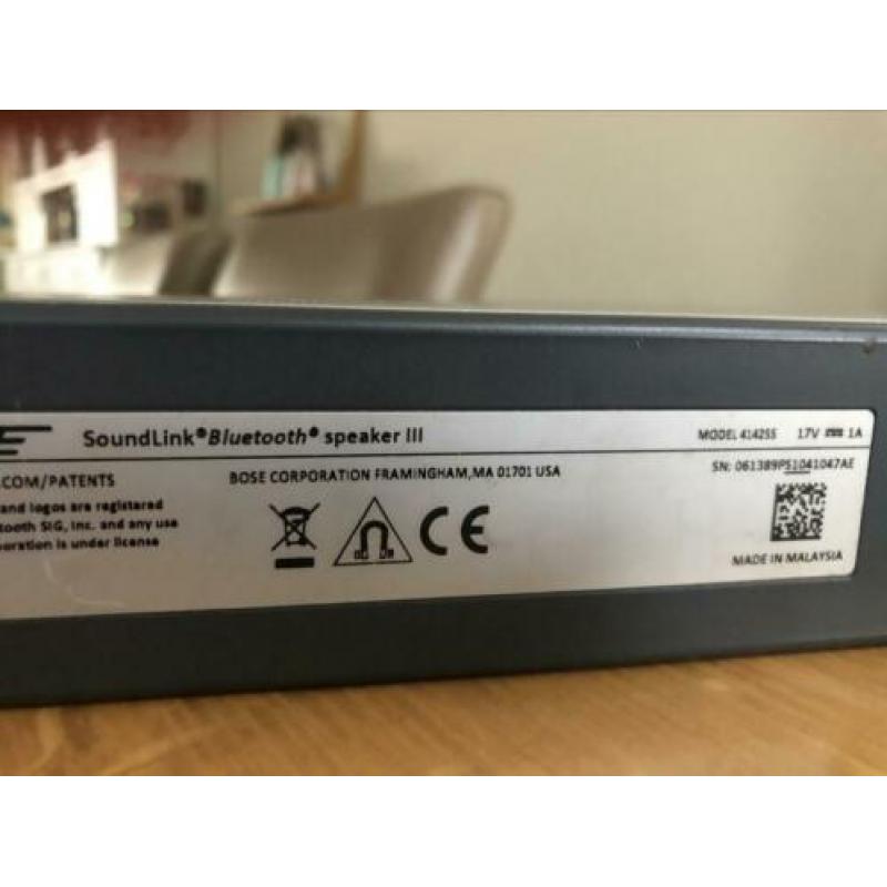 Bose soundlink 3 speaker