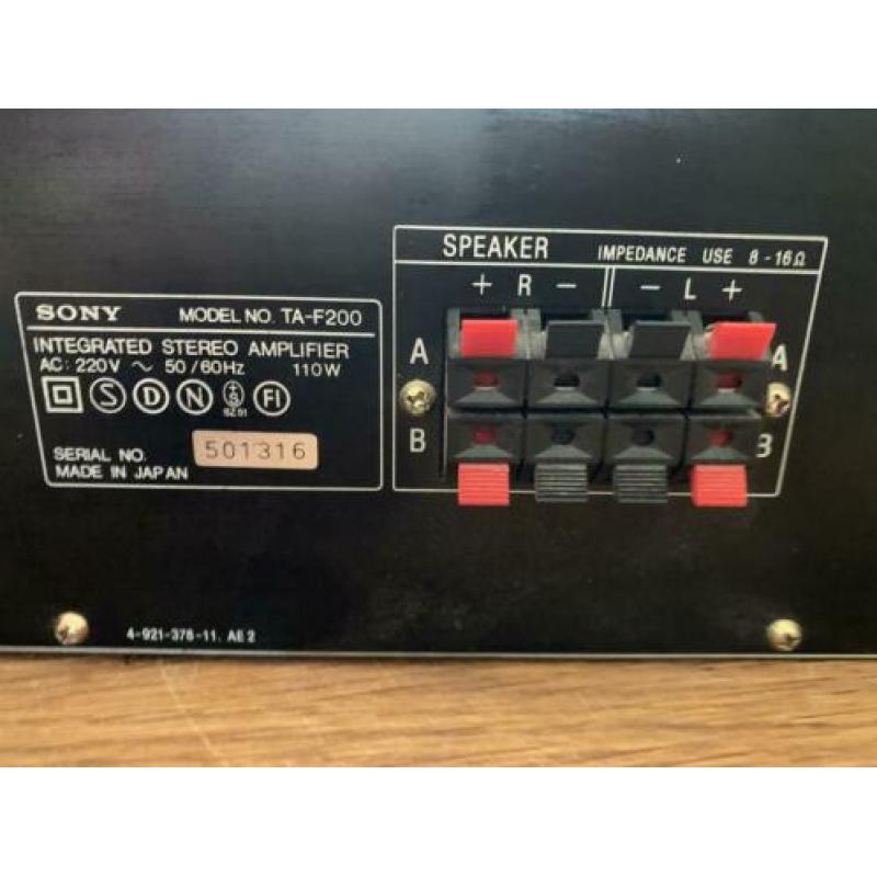 Sony versterker TA-F200