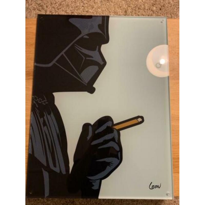 Darth vader popart op 10mm plexiglas, 60 x 45