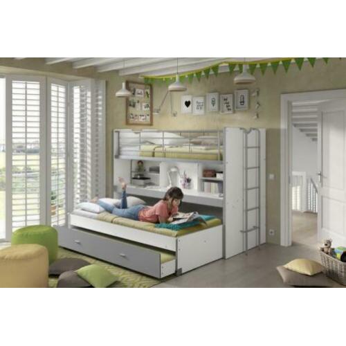 Bonny Halfhoogslaper 3xBed+Bureau 7 Kleuren Gratis Matras
