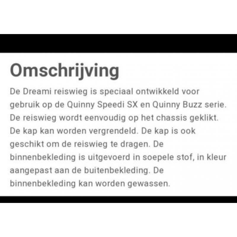 Quinny buzz dreami raccoon Brown helemaal compleet