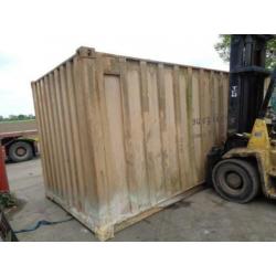 Occ 20ft container met brandstoftank