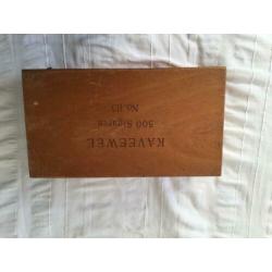 sigarenkisten,7 sigarenkistjes,asbak,poppell aanstekers,sleu