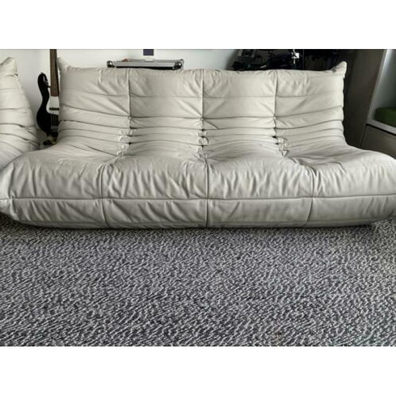 Ligne Roset Togo banken set grijs leer