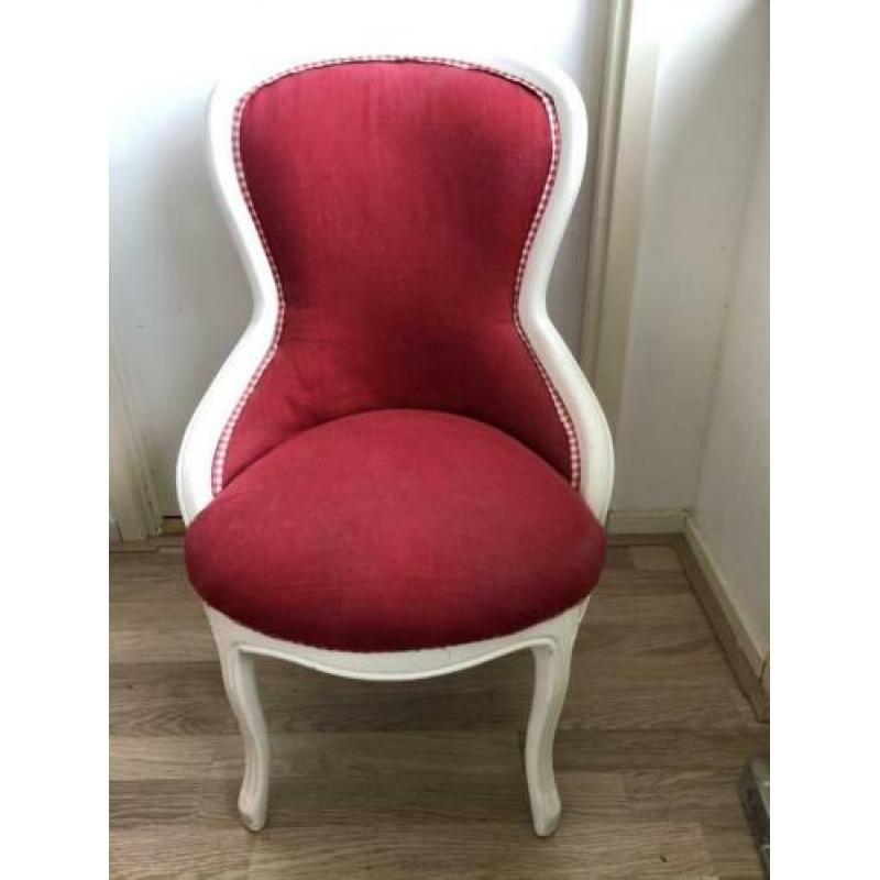 Brocante stoeltje kinder fauteuil