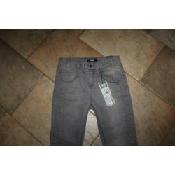 Object up-c super stretch light grey spijkerbroek mt 30/32