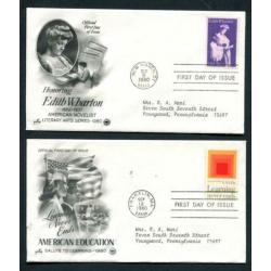 USA - 8 x 1e dagenvelop 1980 -Generaal de Galvez/Indian Art