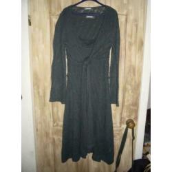 P68) 3 delig jurk onderjurk vestje summum alpaca grijs 44 46