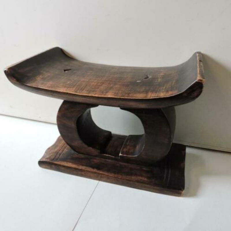 Afrikaans krukje hout kruk Afrika 19 cm