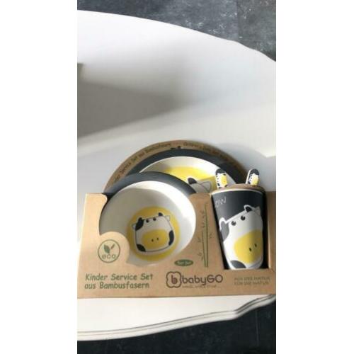 Kinder servies set bamboe