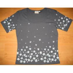 Suede look blouse van Gina Umberto M/38.