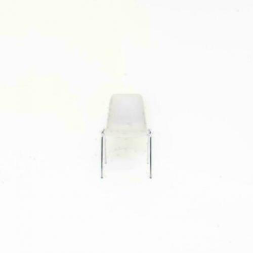 NIEUWE, Stapelbare, Kunststof, Licht Grijze Kantinestoelen.