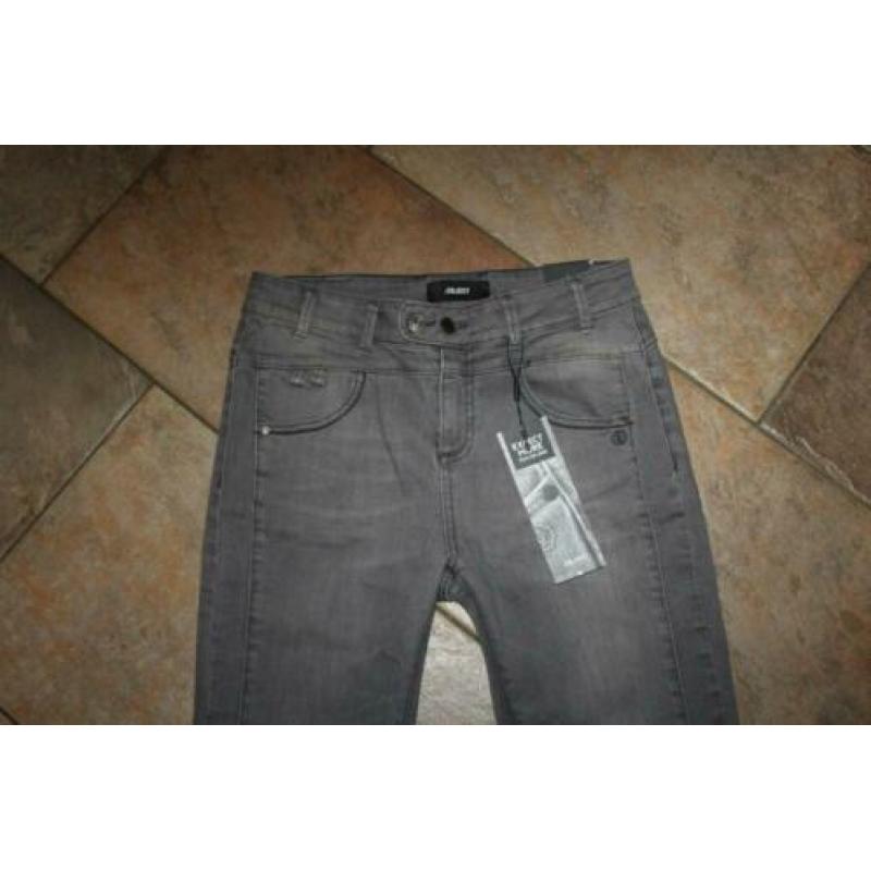 Object up-c super stretch light grey spijkerbroek mt 30/32