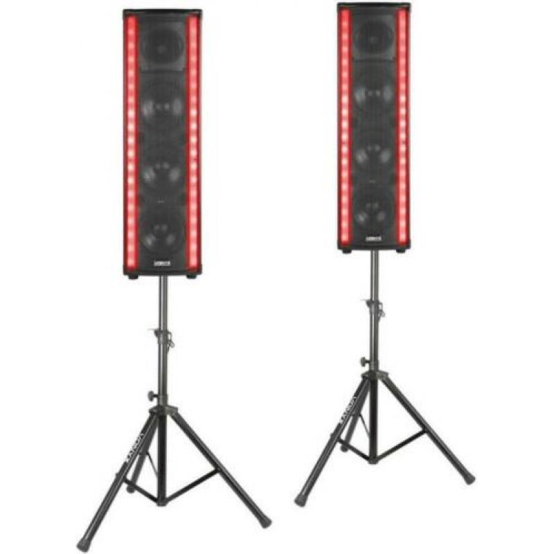 Vonyx LM80 actieve LightMotion speakerset 1200W