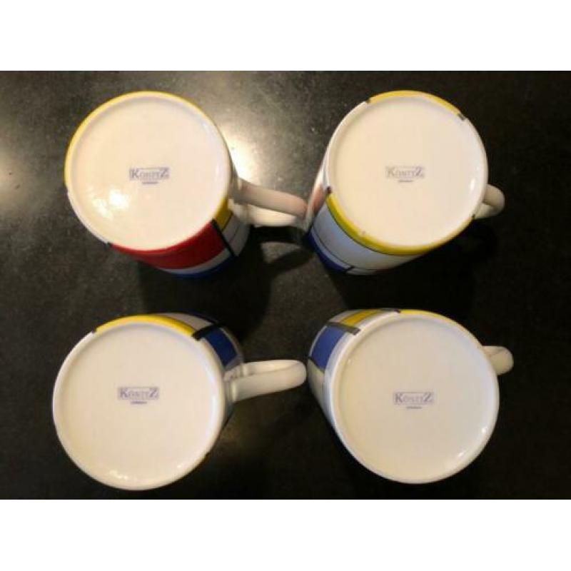 4 Piet Mondriaan mokken