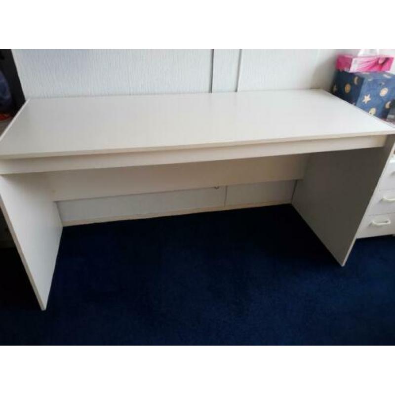 Bureau wit, Tienerbureau wit met ladeblok