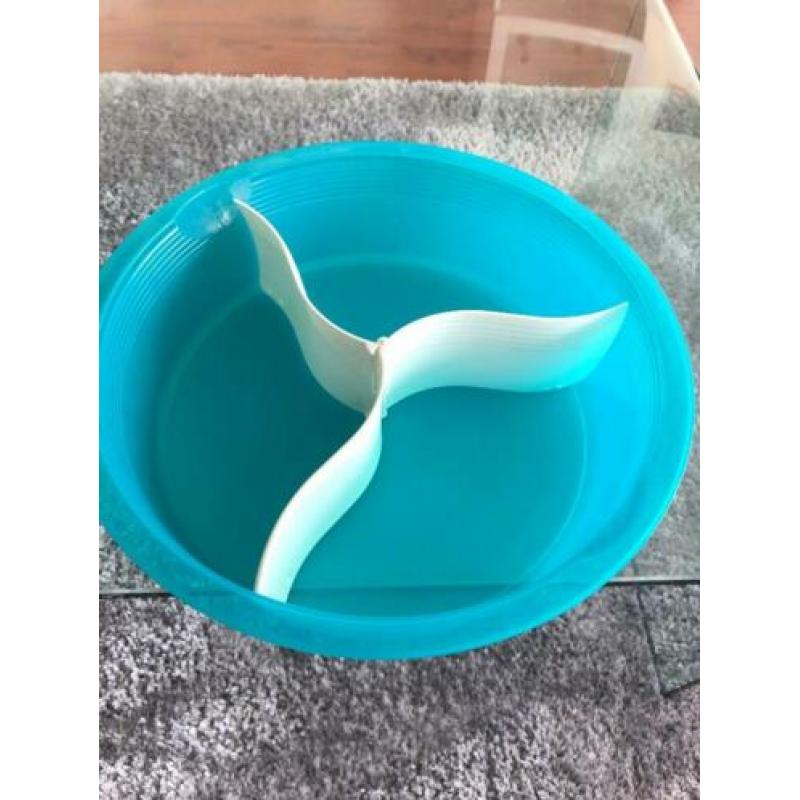 Tupperware Schaal met 3 vakken turquoise