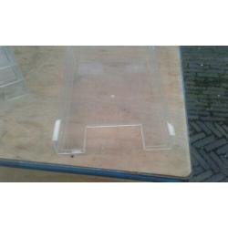 A 4 bakjes plexiglas ( 9 stuks )