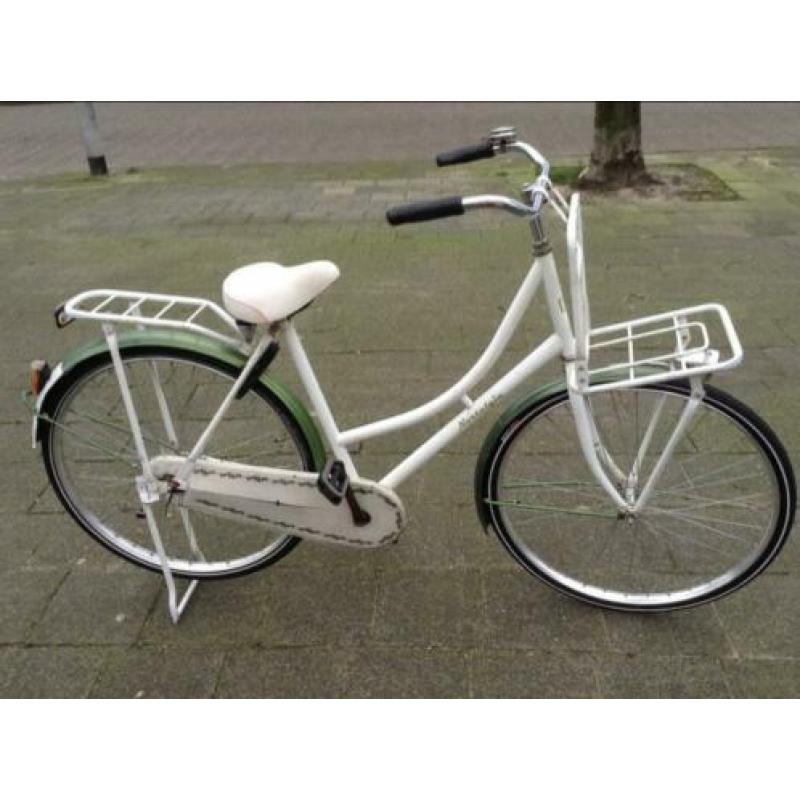 Omafiets met voorrek en mand,frame 53 cm 28,5 inch??