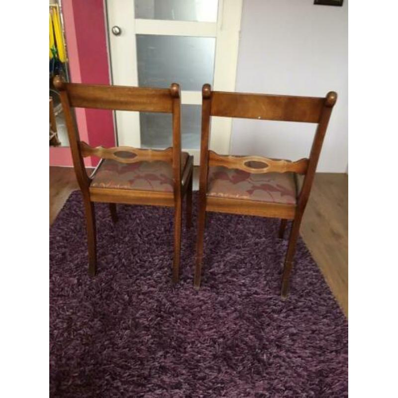 Houten eetkamerstoelen 4 stuks