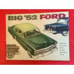 1952 Ford Prestige Brochure USA