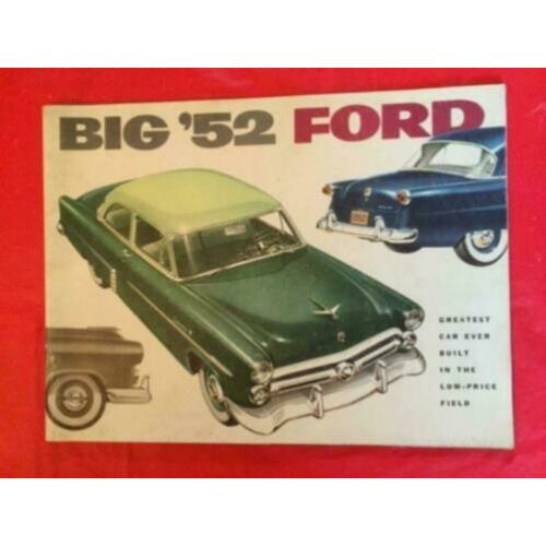 1952 Ford Prestige Brochure USA