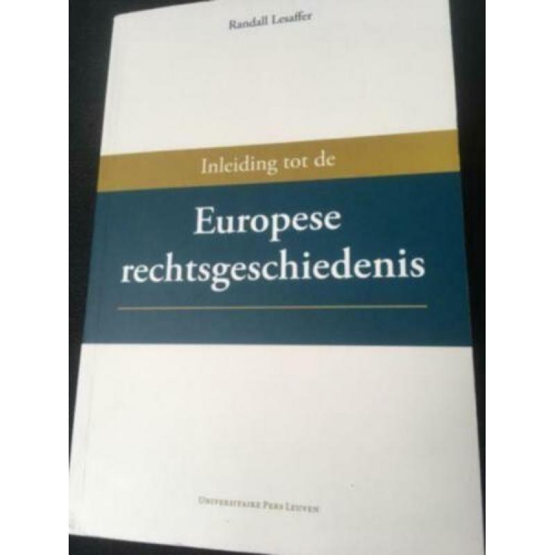 Randal Lesaffer Europese Rechtsgeschiedenis, 9789058679802
